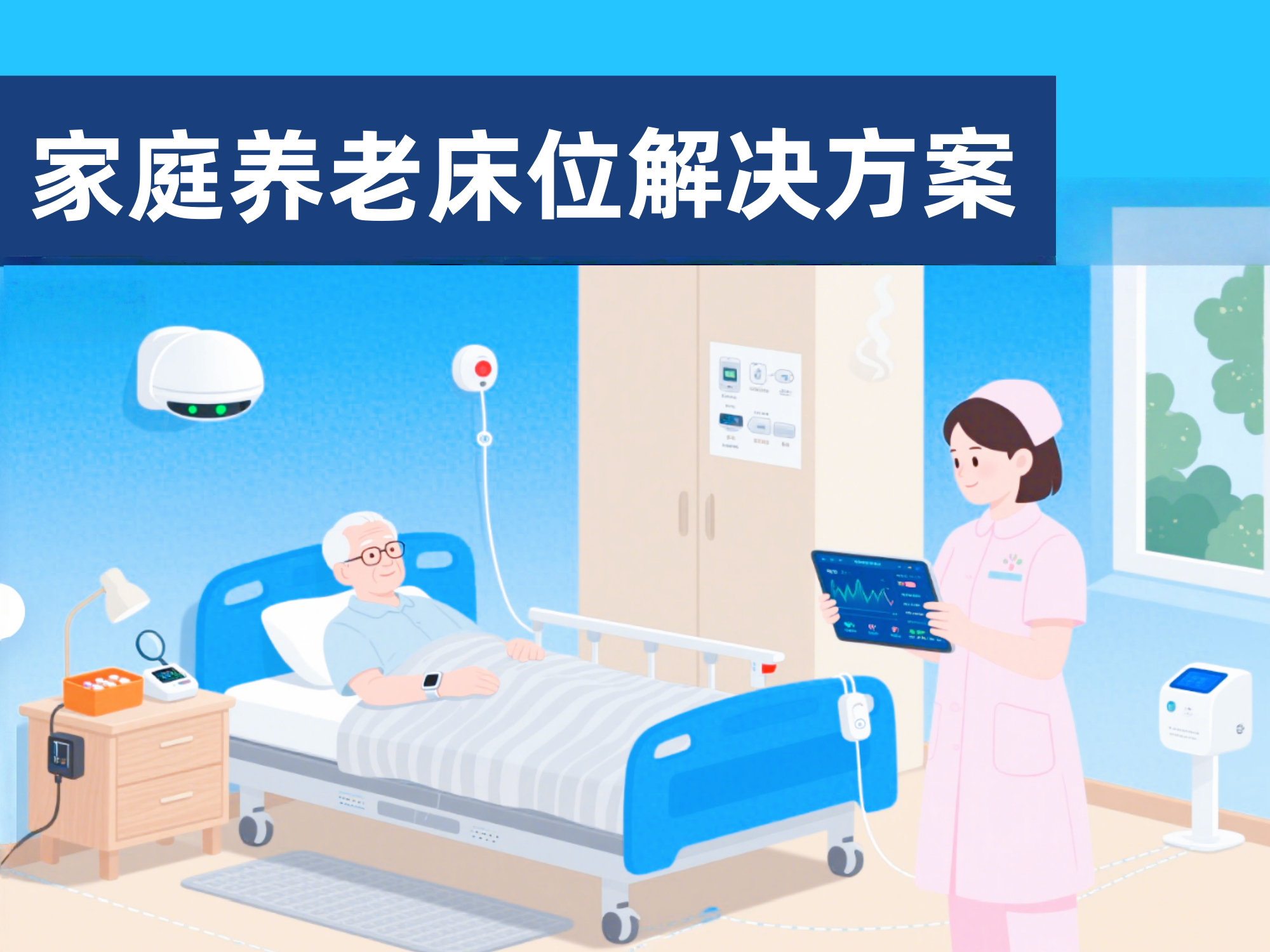 數(shù)字化家庭養(yǎng)老床位